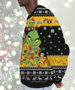 NCAA Canisius Golden Griffins Baby Groot And Grinch Best Friends Ugly Christmas Sweatshirt & Sweater