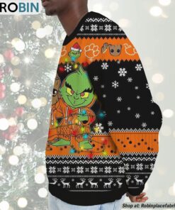 NCAA Clemson Tigers Baby Groot And Grinch Best Friends Ugly Christmas Sweatshirt & Sweater