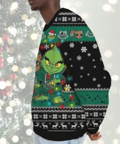 NCAA Cleveland State Vikings Baby Groot And Grinch Best Friends Ugly Christmas Sweatshirt & Sweater