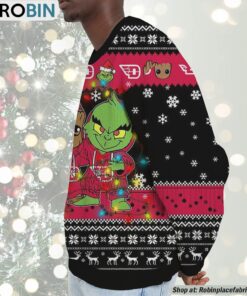 NCAA Dayton Flyers Baby Groot And Grinch Best Friends Ugly Christmas Sweatshirt & Sweater