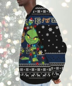 NCAA E. Tennessee State Buccaneers Baby Groot And Grinch Best Friends Ugly Christmas Sweatshirt & Sweater