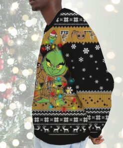 NCAA Florida International Panthers Baby Groot And Grinch Best Friends Ugly Christmas Sweatshirt & Sweater
