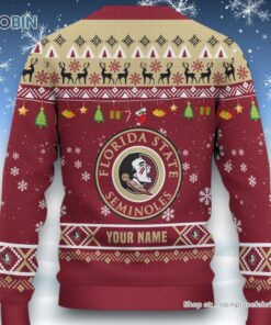 NCAA Florida State Seminoles HO HO HO Ugly Christmas Sweater and Sweatshirt NCAA Florida State Seminoles HO HO HO Ugly Christmas Sweater and Sweatshirt