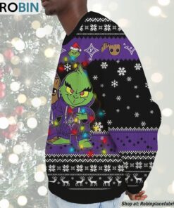 NCAA Furman Paladins Baby Groot And Grinch Best Friends Ugly Christmas Sweatshirt & Sweater