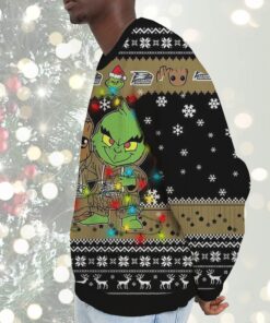 NCAA Georgia Southern Eagles Baby Groot And Grinch Best Friends Ugly Christmas Sweatshirt & Sweater