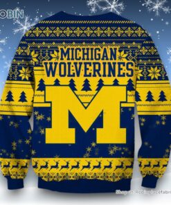 NCAA Michigan Wolverines Grinch Christmas Ugly Sweater and Sweatshirt