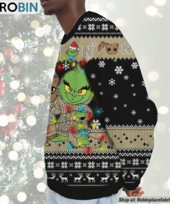 NCAA Navy Midshipmen Baby Groot And Grinch Best Friends Ugly Christmas Sweatshirt & Sweater