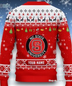 NCAA NC State Wolfpack HO HO HO Ugly Christmas Sweater and Sweatshirt
