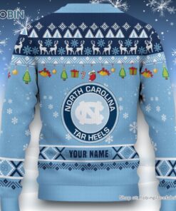NCAA North Carolina Tar Heels HO HO HO Ugly Christmas Sweater and Sweatshirt NCAA North Carolina Tar Heels HO HO HO Ugly Christmas Sweater and Sweatshirt