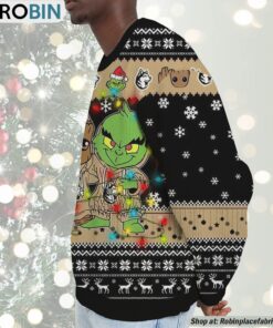 NCAA Northeastern Huskies Baby Groot And Grinch Best Friends Ugly Christmas Sweatshirt & Sweater