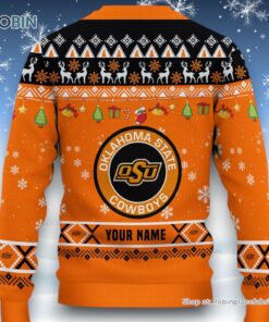 NCAA Oklahoma State Cowboys HO HO HO Ugly Christmas Sweater and Sweatshirt NCAA Oklahoma State Cowboys HO HO HO Ugly Christmas Sweater and Sweatshirt
