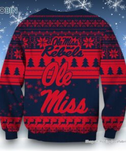 NCAA Ole Miss Rebels Grinch Christmas Ugly Sweater and Sweatshirt