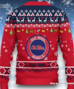 NCAA Ole Miss Rebels HO HO HO Ugly Christmas Sweater and Sweatshirt NCAA Ole Miss Rebels HO HO HO Ugly Christmas Sweater and Sweatshirt