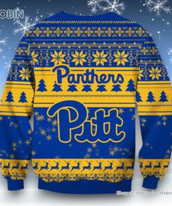 NCAA Pittsburgh Panthers Grinch Christmas Ugly Sweater and Sweatshirt
