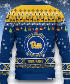 NCAA Pittsburgh Panthers HO HO HO Ugly Christmas Sweater and Sweatshirt