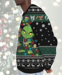 NCAA Portland State Vikings Baby Groot And Grinch Best Friends Ugly Christmas Sweatshirt & Sweater