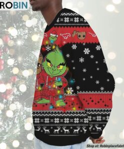 NCAA SMU Mustangs Baby Groot And Grinch Best Friends Ugly Christmas Sweatshirt & Sweater