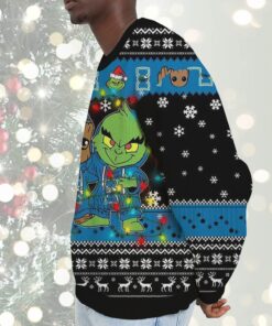 Texas A&M-Corpus Christi Islanders Baby Groot And Grinch Best Friends Ugly Christmas Sweatshirt & Sweater