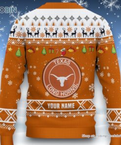 NCAA Texas Longhorns HO HO HO Ugly Christmas Sweater and Sweatshirt