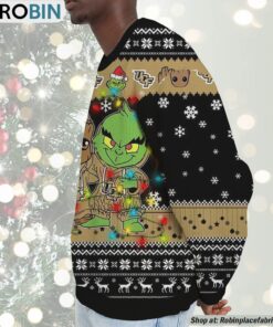 NCAA UCF Knights Baby Groot And Grinch Best Friends Ugly Christmas Sweatshirt & Sweater NCAA UCF Knights Baby Groot And Grinch Best Friends Ugly Christmas Sweatshirt & Sweater