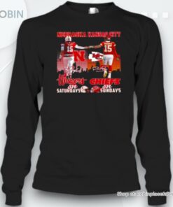 Nebraska Cornhuskers On Saturdays Kansas City Chiefs On Sundays Unisex Shirt Nebraska Cornhuskers On Saturdays Kansas City Chiefs On Sundays Unisex Shirt
