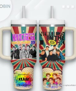 New Kids On The Block Music Tumbler 40oz