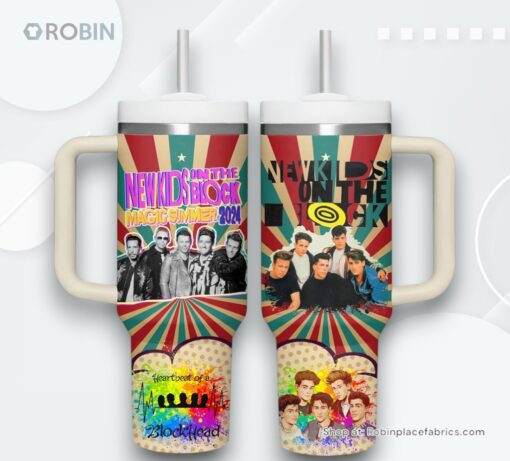 New Kids On The Block Music Tumbler 40oz