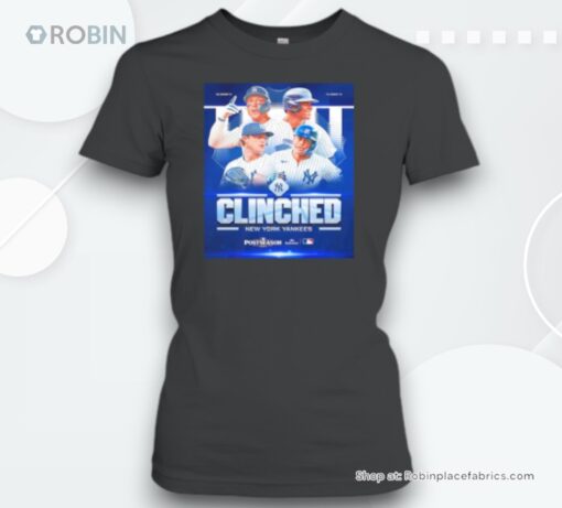 New York Yankees Clinched Postseason Mlb 2024 Unisex Shirt