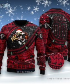 NFL Atlanta Falcons Mascot Woolen Christmas Full Print Sweater and Sweatshirt