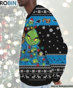 NFL Carolina Panthers Baby Groot And Grinch Best Friends Ugly Christmas Sweatshirt & Sweater NFL Carolina Panthers Baby Groot And Grinch Best Friends Ugly Christmas Sweatshirt & Sweater