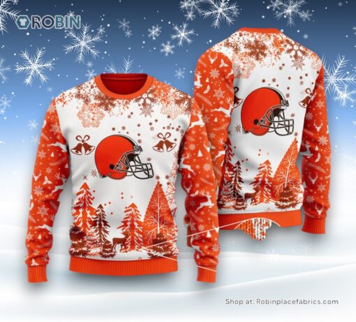 NFL Cleveland Browns Special Christmas Ugly Sweater and Sweatshirt Design