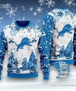 NFL Detroit Lions Special Christmas Ugly Sweater and Sweatshirt Design