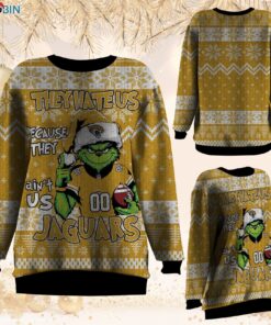 NFL Jacksonville Jaguars Grinch They Hate Us Because Aint US Sweatshirt, Sweater NFL Jacksonville Jaguars Grinch They Hate Us Because Aint US Sweatshirt, Sweater