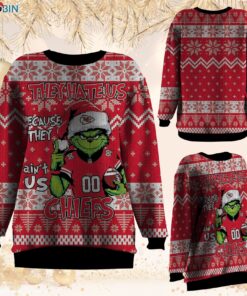 NFL Kansas City Chiefs Grinch They Hate Us Because Aint US Sweatshirt, Sweater NFL Kansas City Chiefs Grinch They Hate Us Because Aint US Sweatshirt, Sweater