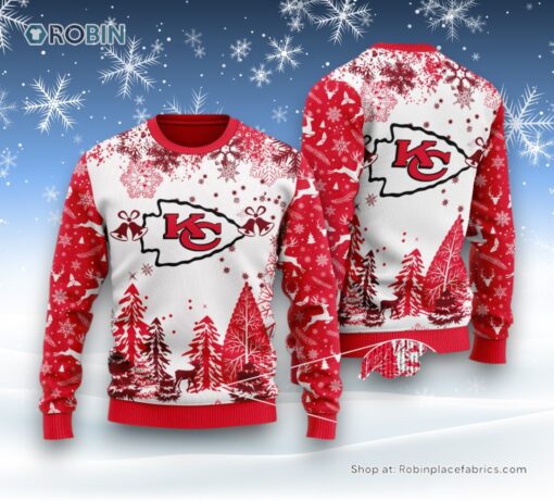 NFL Kansas City Chiefs Special Christmas Ugly Sweater and Sweatshirt Design