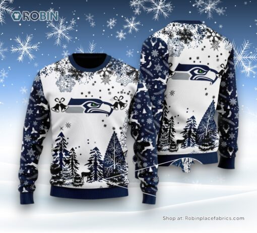 NFL Seattle Seahawks Special Christmas Ugly Sweater and Sweatshirt Design