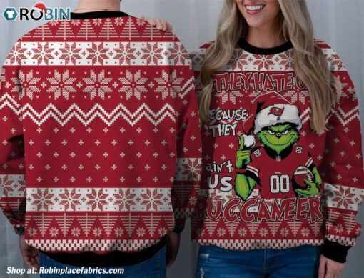 NFL Tampa Bay Buccaneers Grinch They Hate Us Because Aint US Sweatshirt, Sweater