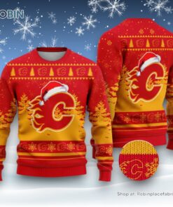 NHL Calgary Flames Special Christmas Design Ugly Sweater and Sweatshirt NHL Calgary Flames Special Christmas Design Ugly Sweater and Sweatshirt