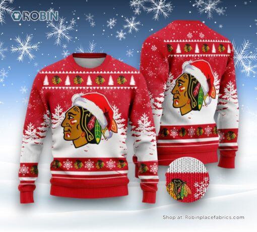 NHL Chicago Blackhawks Special Christmas Design Ugly Sweater and Sweatshirt