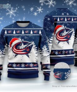 NHL Columbus Blue Jackets Special Christmas Design Ugly Sweater and Sweatshirt NHL Columbus Blue Jackets Special Christmas Design Ugly Sweater and Sweatshirt