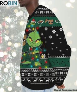 NHL Minnesota Wild Baby Groot And Grinch Best Friends Ugly Christmas Sweatshirt & Sweater NHL Minnesota Wild Baby Groot And Grinch Best Friends Ugly Christmas Sweatshirt & Sweater