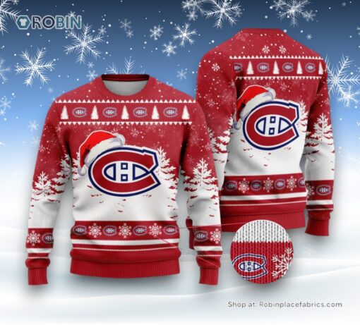NHL Montreal Canadiens Special Christmas Design Ugly Sweater and Sweatshirt