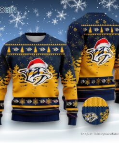 NHL Nashville Predators Special Christmas Design Ugly Sweater and Sweatshirt NHL Nashville Predators Special Christmas Design Ugly Sweater and Sweatshirt