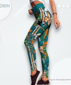 NHL San Jose Sharks Summer Flower Pattern High Waisted Leggings For Women, Sharks Merchandise