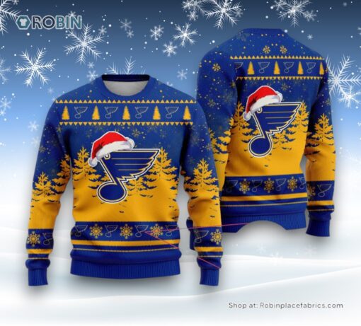 NHL St. Louis Blues Special Christmas Design Ugly Sweater and Sweatshirt