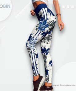 NHL Toronto Maple Leafs Flower Leggings For Women, Toronto Maple Leafs Gifts for Fans NHL Toronto Maple Leafs Flower Leggings For Women, Toronto Maple Leafs Gifts for Fans