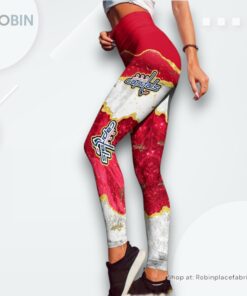 NHL Washington Capitals Summer Flower Leggings For Women, Capitals Merchandise NHL Washington Capitals Summer Flower Leggings For Women, Capitals Merchandise