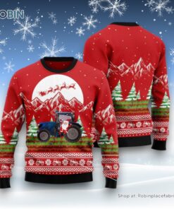 Noel Tractor Ugly Christmas Sweater