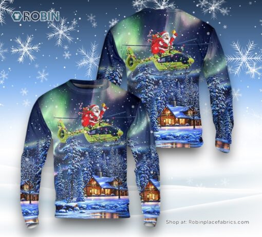Norwegian Air Ambulance Airbus H145 helicopter Ugly Christmas Sweater For Men And Women, Christmas Gift