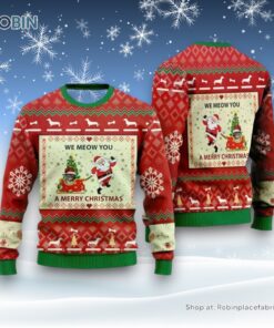 Norwegian Cat Ugly Christmas Sweaters For Men Women, Christmas Gift For Pet, Cat Sweater, Christmas Gift